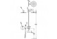 Комплект baterii termostatycznej naściennej 2-drożnej prysznicowej TRES BASE PLUS - Хром 