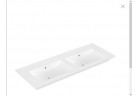 Меблевий умивальник подвійна Villeroy&Boch Venticello, 130x50cm, z переливом, Stone White CeramicPlus, 