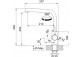Кухонний змішувач Franke Eos Neo , висота 387mm, obrotowa i висувний злив, благородна сталь