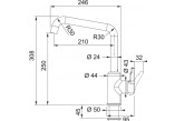 Кухонний змішувач Franke Urban , висота 308mm, obrotowa кран, cappuccino
