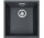 Zlewozmywak Franke Tectonite Sirius SID 110-34, 370 x 435x mm do podbudowy - onyx