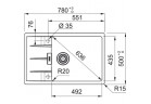 Zlewozmywak wbudowywany, Franke Centro CNG 611-78 XL - onyx