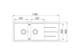 Zlewozmywak wbudowywany, Franke Basis BFG 621-116 ,білий polarny