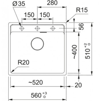 Zlewozmywak wbudowywany, Franke Maris MRG 610-52 ,білий polarny