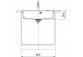 Zlewozmywak wbudowywany, Franke Maris MRG 610-52 ,чорний злив, чорний мат.