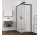 Душова кабіна кутова, SanSwiss Top Line S Black 90x90cm, прозоре скло, profil чорний мат.