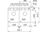 Zlewozmywak wbudowywany, Franke Maris MRG 620-35-35 , білий polarny