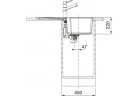 Zlewozmywak wbudowywany, Franke Urban UBG 611-78 , onyx