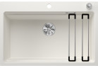  zlewozmywak granitowy для панелей Blanco Etagon 8 78x51cm, z automatycznym korkiem,білий