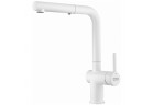 Змішувач з рухомим краном Franke Active L pull-out spray , висота 312mm, кран wyciągana, білий мат.