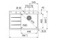 Zlewozmywak Franke Centro CNG 611-78 TL, ociekacz z правої strony, білий polarny