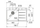 Zlewozmywak Franke Centro CNG 611-78 TL, ociekacz z правої strony, чорний мат.