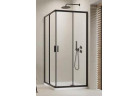 Кабіна Radaway Alienta D 800x1000 mm прямокутна з дверми двосекційними, скло прозоре, profil чорний