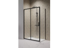 бічна стінка Radaway Premium Pro KDJ 100x200 cm, прозоре скло, profil чорний