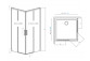 Душова кабіна 100Rx80Lcm скло прозоре хром Radaway Idea Kdd, 387062-01-01R+387061-01-01L