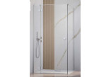 Бічна стінка S1 70 Radaway Essenza New Black KDJ 66.7-68.2-200cm, profil чорний, скло прозоре