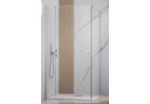 Двері душові Radaway Essenza Black KDJ 120 cm, ліве, скло прозорі з покриттям Easy Clean, profil хром