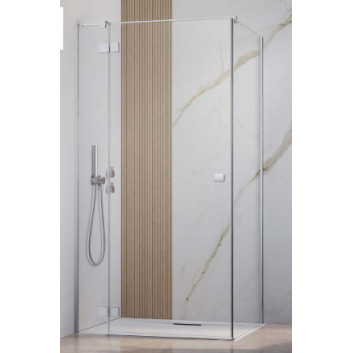 Бічна стінка S1 70 Radaway Essenza New Black KDJ 66.7-68.2-200cm, profil чорний, скло прозоре