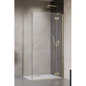 Бічна стінка S1 70 Radaway Essenza New Black KDJ 66.7-68.2-200cm, profil чорний, скло прозоре
