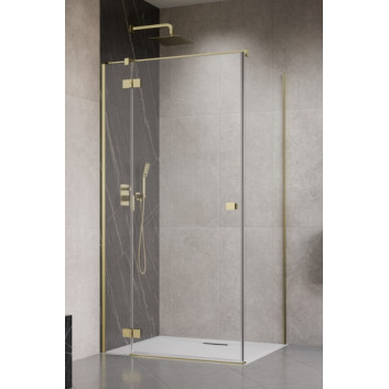 Бічна стінка S1 70 Radaway Essenza New Black KDJ 66.7-68.2-200cm, profil чорний, скло прозоре
