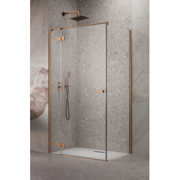 Бічна стінка S1 70 Radaway Essenza New Black KDJ 66.7-68.2-200cm, profil чорний, скло прозоре