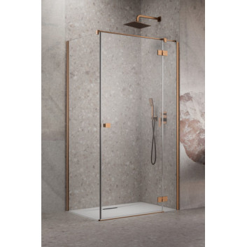 Бічна стінка S1 70 Radaway Essenza New Black KDJ 66.7-68.2-200cm, profil чорний, скло прозоре