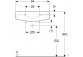 Умивальник багатофункційний z dwoma komorami i переливом Geberit Publica,, біла