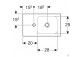 Умивальник прямокутна з отвором з правої stronie 53x31cm Geberit iCon, біла