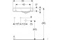 Умивальник прямокутна з отвором з правої stronie 53x31cm Geberit iCon, біла