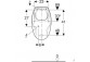Пісюар Geberit Flow,подача знизу, злив do tyłu, біла