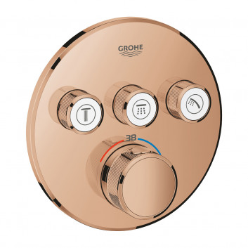 Змішувач прихований Grohe Grohtherm SmartControl термостатичний 3-приймачі wody - polished nickel 