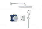 Прихований душовий комплект з верхнім душем Tempesta 250 Cube, Grohe Groheterm, хром