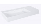 Умивальник настінний ліва 100.5x45.5cm, Elita Solid-Surface, white мат.
