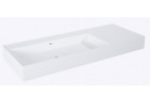 Умивальник настінний ліва 120.5x45.5cm, Elita Solid-Surface, білий мат.