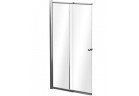 Ширма для ванни Besco Easy Slide Black, 100x150cm, 2-розпашні, універсальний, profil хром