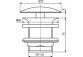 Клапан для умивальників без переливу G1 1/4, Ideal Standard Multisuite, satynowa чорний