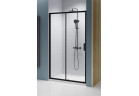 Двері душові для ніши Radaway Premium Pro Black DWJ 140 cm, лівий варіант, скло прозоре, profil чорний