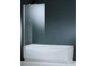 Ширма для ванни Novellini Aurora 1 - 80x150 cm, складаний, profil хром, прозоре скло 