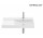 Умивальник настінний Roca One, права, 80x46cm, z переливом, з отвором na baterie, з покриттям Superglaze - біла