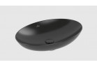 Умивальник накладна на стільницю, Villeroy & Boch Loop & Friends 62x42x12cm, z переливом, CeramicPlus - Pure Black