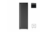 Обігрівач Terma Pier 180x58 cm, підключення dolne SX - чорний колір мат.