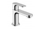 Одноважільний змішувач для умивальника Hansgrohe Rebris S 80 CoolStart з комплектом зливу з тягою - хром