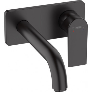 Настінний змішувач для раковини Hansgrohe Vernis Shape, прихований, кран 20,5 cm - хром