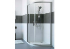 Кабіна 1/4 круга Huppe Classics 2, 900x900mm, двері розсувні - срібний профіль мат., прозоре скло з покриттям Anti-Plaque