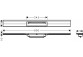 Зовнішній компонент odpływu Hansgrohe RainDrain Flex, 80 cm, установка przy ścianie - чорний мат.