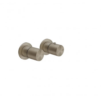 PYTAJ O RABAT ! Змішувач для ванни на 3 отвори Gessi Rettangolo на край ванни - finox brushed nickel