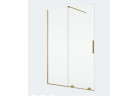Стінка walk-in Sanswiss Ronal Amalia D35S2, 120x200 cm, універсальна, вільностоячий двочастинна/двосекційна з елементом з розсувним - прозоре скло, profil золотий szczotkowany