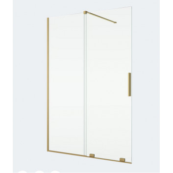 Стінка walk-in Sanswiss Easy STR4P, 90x200cm, універсальна, скло прозоре, profil чорний