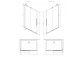 Душова кабіна Radaway Furo-SL Walk-in 1200x2000mm, правий варіант, profil чорний