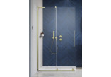 Душова кабіна Radaway Furo-SL Brushed Gold Walk-in 1200x2000 mm, правий варіант - скло прозоре, profil золотий szczotkowany